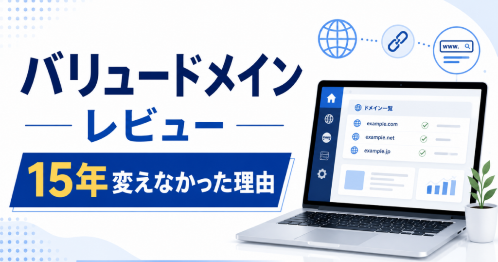VALUE-DOMAINレビュー